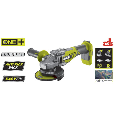 Ryobi® Meuleuse d’angle Brushless 125 mm 18V ONE+