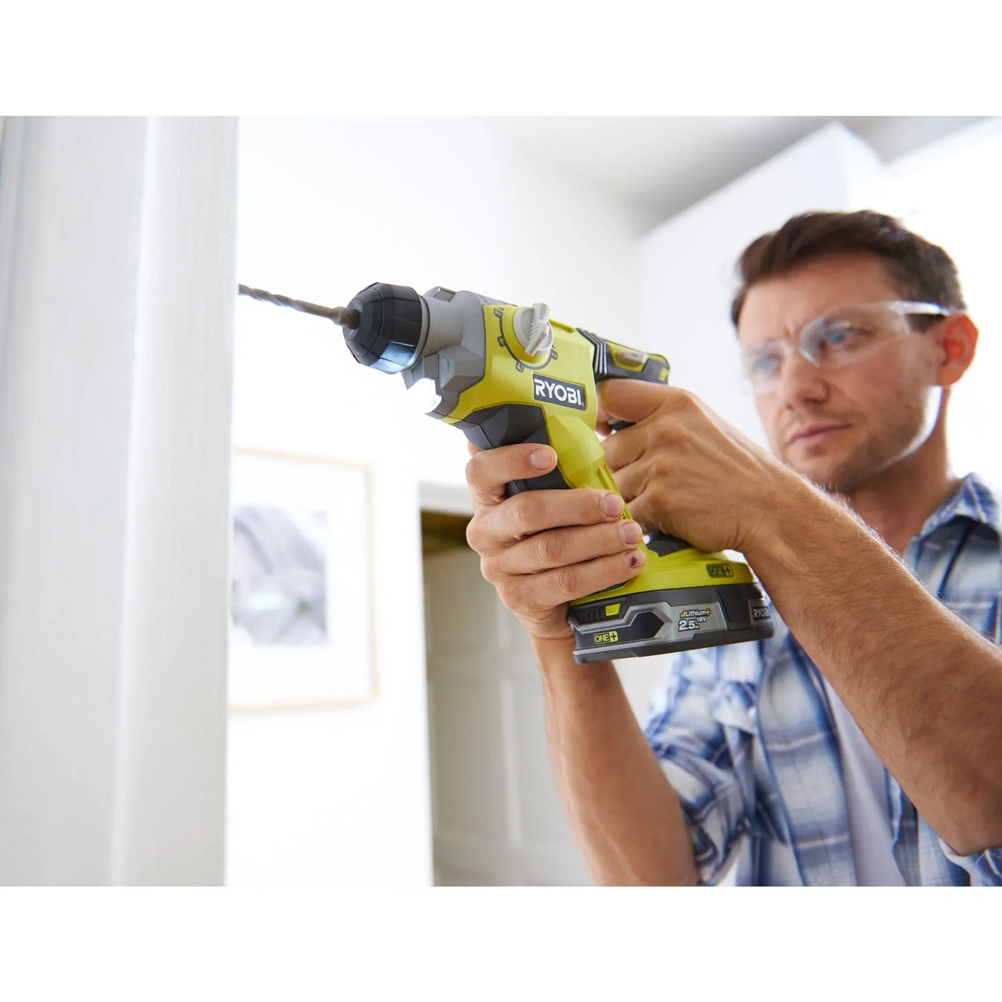 Taladro percutor inalámbrico SDS+ de 18 V Ryobi® - 4 modos
