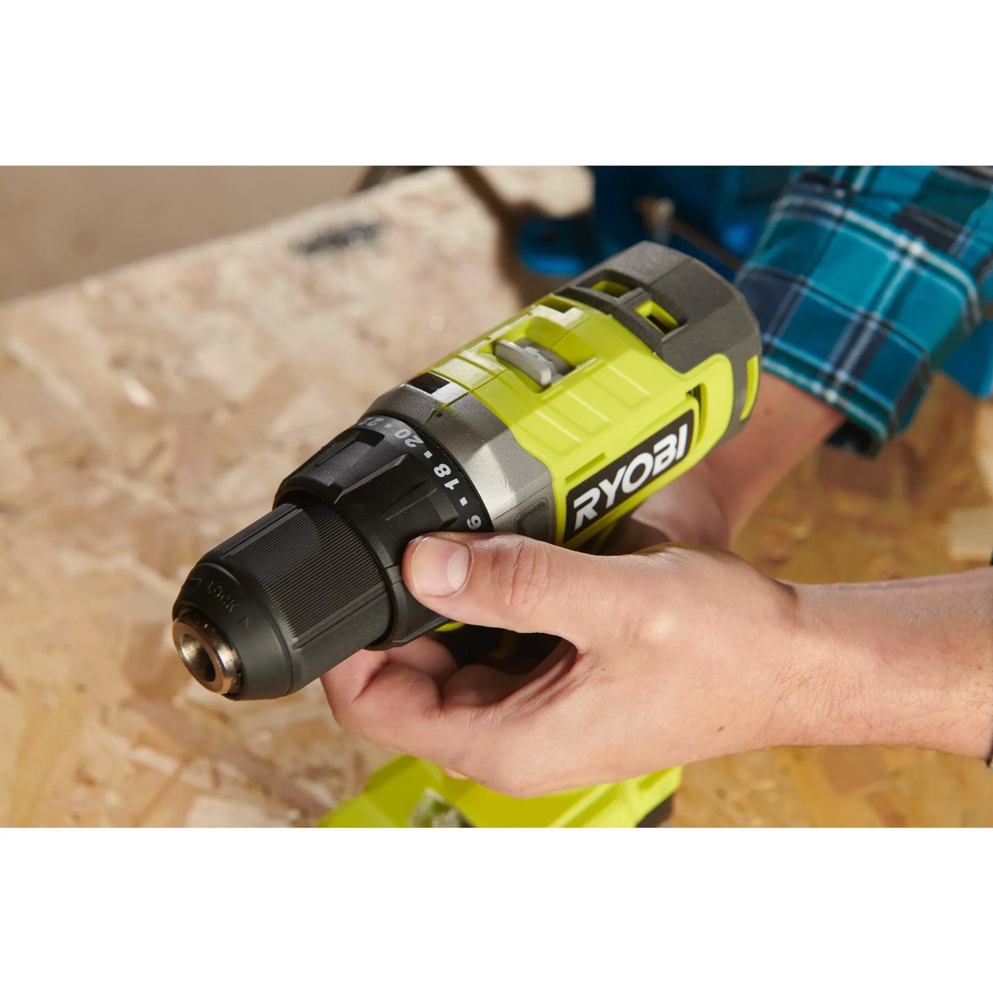 Taladro/atornillador inalámbrico Ryobi® de 18 V