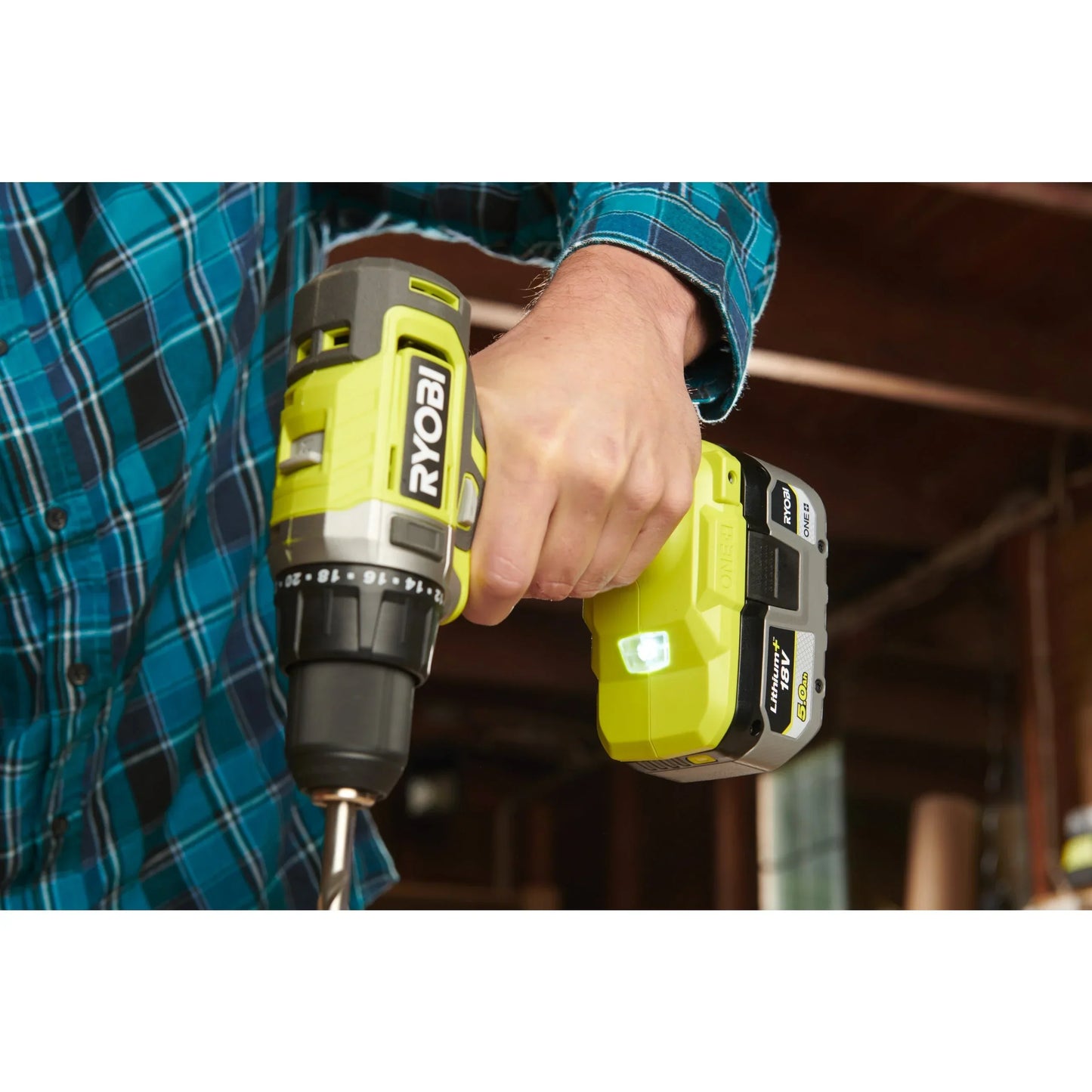 Taladro/atornillador inalámbrico Ryobi® de 18 V