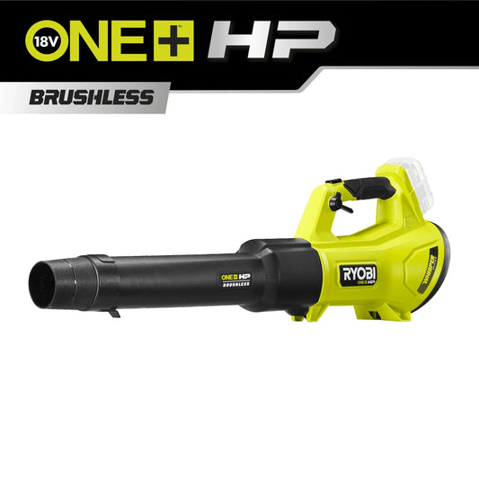 Soplador Ryobi® Turbo Jet Whisper™ sin escobillas ONE+ HP™ de 18 V (3 años de garantía)